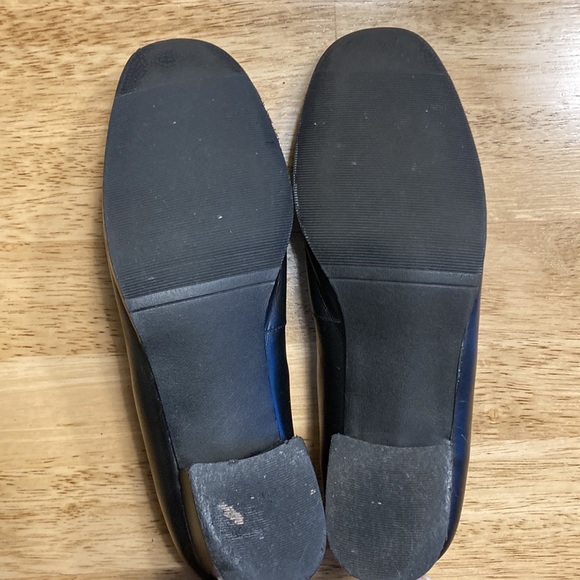 Vintage Mixed Blues black leather chunky heels - Picture 6 of 7